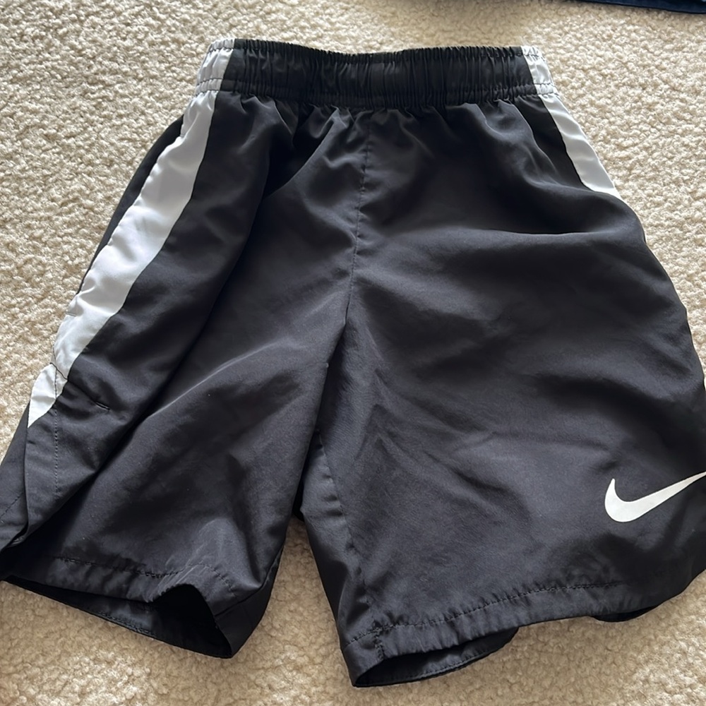 Nike Kids' Blue and Black Athletic Shorts - Picture 2 of 3